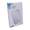 A white cardboard box with a cut-out window showing a mirror inside. Produktbild-Vorschau