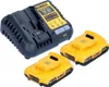 DEWALT Starter-Set Akku-Kit DCB1104D2 18Volt Ladegerät Produktbild-Vorschau 4