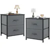 Ensemble de 2 tables de chevet, commode avec 2 tiroirs, Voir les images du produit 6