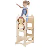 2 in 1 Learning Tower für Kinder,Montessori Stehhilfe mit Produktbild-Vorschau 5