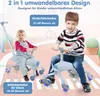 COSTWAY tříkolka s tlačnou tyčí, 2 v 1, odrážecí a klouzací Náhled obrázku produktu 3