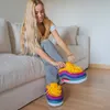Flamingueo Sneaker Hausschuhe Pantoffeln Uni Eine Größe Produktbild-Vorschau 3
