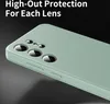 Close-up of a green phone case with multiple camera lens cutouts. Náhled obrázku produktu