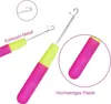 Häkelnadel Set,Latch Hook Kit,5 Größen Haarverlängerung Produktbild-Vorschau 3