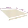 vidaXL Telo copritenda crema 6x3 m (senza telaio) Anteprima dell’immagine prodotto 4