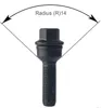 20x Skrutky na upevnenie diskov M14x1.5, 45 mm, s guľatou Náhľad obrázku produktu 3