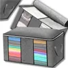 Grand meuble de rangement pour literie et vêtements, gris, Voir les images du produit 10