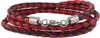 Lederkette Lederband Herren Halskette Schwarz Rot 17-100 cm Produktbild-Vorschau 1