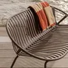 bruce garten 2-sitzer bench pp/metal lila/brown Produktbild-Vorschau 5