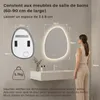 S'AFIELINA Miroir de salle de bain 75 x 55 cm avec Voir les images du produit 2