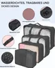 10-teiliges Set Packwürfel, Wasserdichter Koffer Organizer Produktbild-Vorschau 7