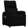 A black fabric massage chair is shown against a white background. Náhľad obrázku produktu