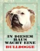 vianmo Holzschild 40x30 cm Hund in diesem Haus wacht Produktbild-Vorschau 1