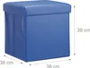 Relaxdays Faltbarer Sitzhocker, Sitzcube mit Stauraum u. Produktbild-Vorschau 2