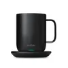 A black Ember Mug 2 with its charging coaster, presented on a white background. Náhled obrázku produktu