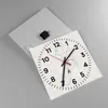 Wanduhr - Quadrat - Glasuhr - Frau eins Linie - 40x40cm - Produktbild-Vorschau 2