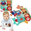 DŘEVĚNÉ dětské puzzle, VELKÉ vzdělávací puzzle, 4 zvířecí Náhled obrázku produktu 1