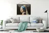 MuchoWow® Textilposter Kunst - Mädchen mit Perlenohrring - Produktbild-Vorschau 3