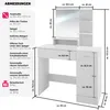 tectake® Schminktisch Zoe 90 x 40 x 137,5 cm Náhled obrázku produktu 7