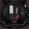 A close-up view of the interior of a black car seat, focusing on the harness system and padding. Náhľad obrázku produktu