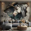 mystisches Einhorn im Zauberwald – Decords Wandtattoo, Produktansicht 3 Productafbeelding-voorbeeld