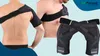 A collage of images showing a shoulder brace being worn by a person and a separate image of two shoulder braces. Anteprima dell’immagine prodotto