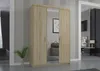 Tkmoebel 3-türiger Kleiderschrank Schrank LENA 3D + Spiegel Produktbild-Vorschau 2