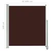 vidaXL Marquise latérale extensible 140 x 300 cm Marron Voir les images du produit 15