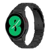 A black smartwatch with a metal band is shown against a white background. Produktbild-Vorschau
