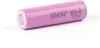 A single purple 18650 lithium-ion battery is shown against a white background. Produktbild-Vorschau