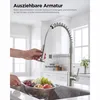 Wasserhahn Küche, Hoher Bogen Hochdruck Küchenarmatur, 360° Produktbild-Vorschau 4