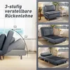 Fotel sypialny HOMCOM 3 w 1 z funkcją łóżka, regulowanym Podgląd zdjęcia produktu 2