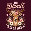 Mei Dirndl is in da Wäsch Reh Kitz Blumen Tracht Lederhose Produktbild-Vorschau 3