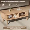 okwish ovaler Couchtisch mit Rollladen und offenen Fächern, Produktbild-Vorschau 5