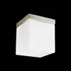 Plafonnier CUBIX 40W, nickel satiné/opalin blanc, L : 20 L Voir les images du produit 3