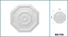 HEXIM Stuckrosette Styropor EPS weiß, Deckenrosette rund & Produktbild-Vorschau 2