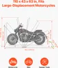 SucceBuy Garage pieghevole per moto con serratura, Anteprima dell’immagine prodotto 2