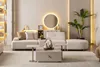 Canapé de salon, style moderne, couleur beige, confortable, Voir les images du produit 6