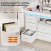 Komoda Moonbite RGB LED 108 cm z 8 szufladami z tkaniny i Podgląd zdjęcia produktu 6
