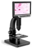 A digital microscope with a built-in LCD screen is shown against a white background. Náhled obrázku produktu