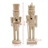 Two wooden nutcrackers are displayed side-by-side against a white background, with measurement indicators. Produktbild-Vorschau