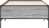 vidaXL Bettgestell Grau Sonoma 90x190 cm Holzwerkstoff und Produktbild-Vorschau 4