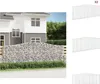 vidaXL Gabionen mit Hochbogen 2 Stk. 400x30x140/160cm Produktbild-Vorschau 1
