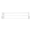 A white shelf with two horizontal bars and a beaded chain hanging below the bottom bar. Podgląd zdjęcia produktu
