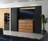 A modern living room or bedroom with a TV console and wine cabinet. Produktbild-Vorschau