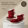 MUVELL 6x Espressotassen á 60 ml | Rot | Italian Style | Produktbild-Vorschau 2