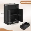 COSTWAY Badezimmerschrank, Badschrank mit Schublade, Türen Produktbild-Vorschau 3