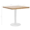 vidaXL Tavolo da bistrot marrone chiaro 80x80 cm MDF Anteprima dell’immagine prodotto 10