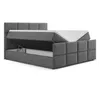 AX LIVING Lit Boxspring Noir Aleyna Lit 180 x 200 avec Voir les images du produit 3