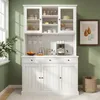 Buffetschrank 120 x 40 x 191 cm mit Glastüren, Produktbild-Vorschau 2